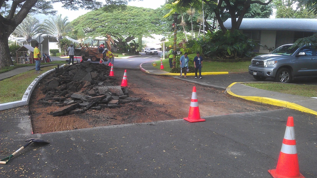 Pohai Nani asphalt patching